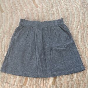 LOFT A-Line Blue Skirt